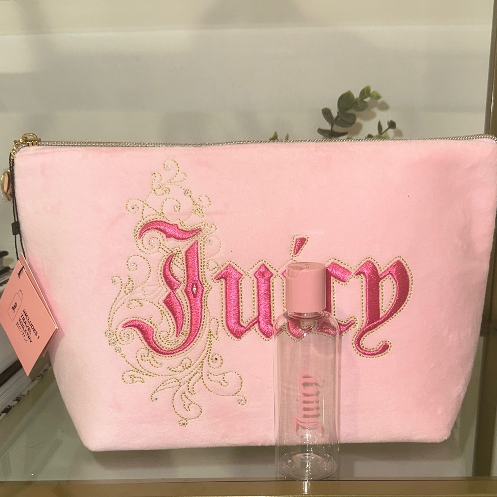 Juicy Couture Embroidered Cosmetic Bag